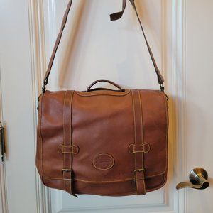 Eddie Bauer Brown Leather Satchel